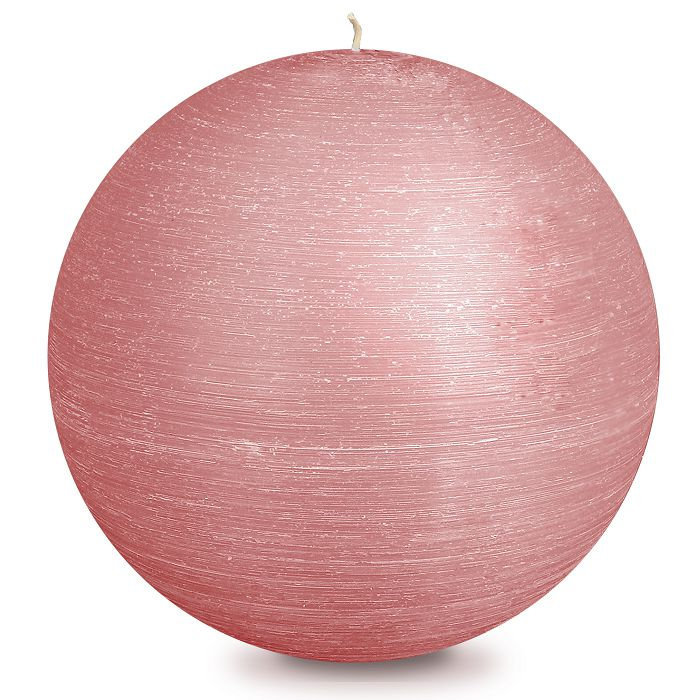 свеча шар d200 розовый