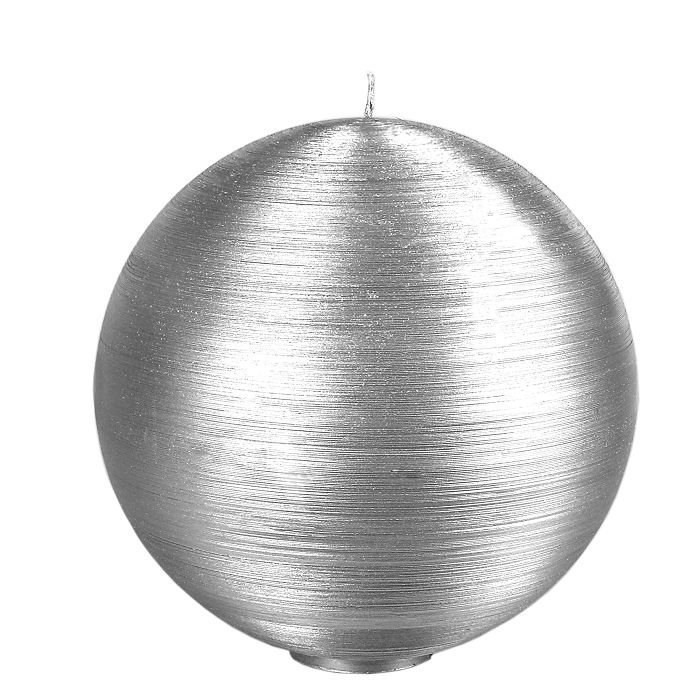 свеча шар d150 серебро