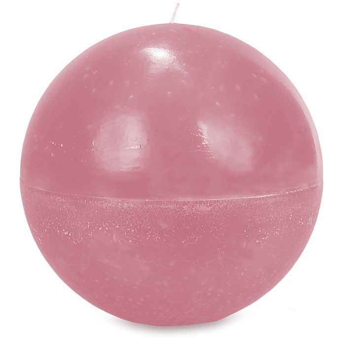свеча шар d200 розовый