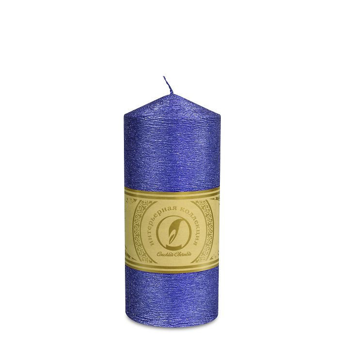 свеча цилиндр с конусом d70h155 темно-фиолетовый